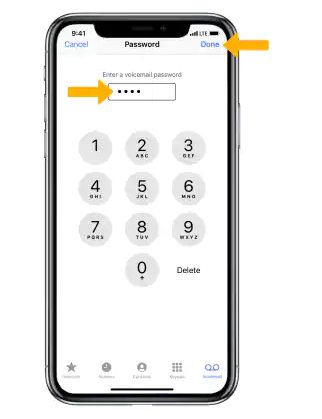  voicemail password